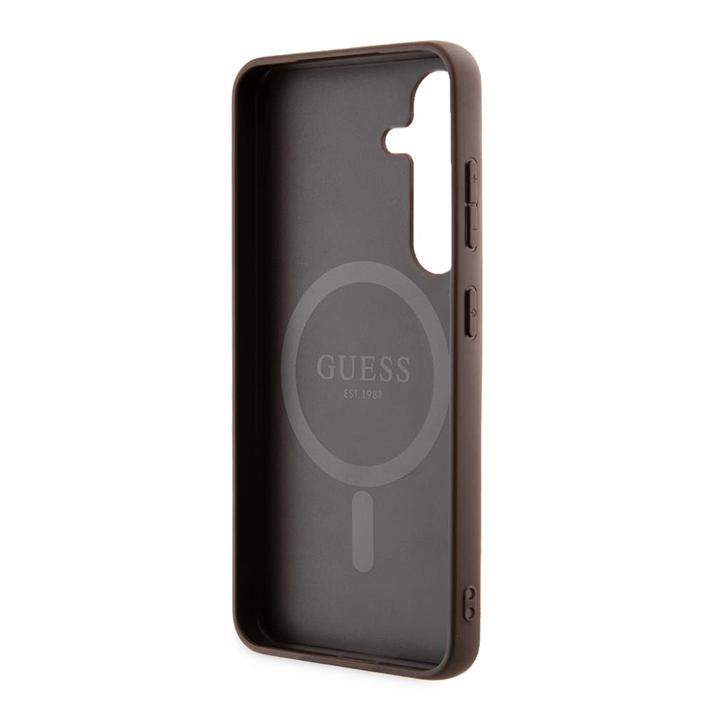 Guess 4G Collection Leather MagSafe Samsung Galaxy Z Flip7 hnědý - náhled 4