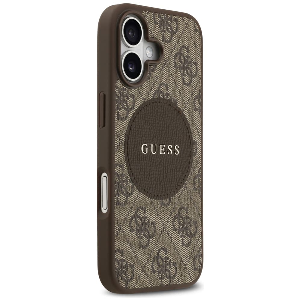 Guess 4G Circle Classic Logo MagSafe iPhone 17 Hnědá - náhled 4