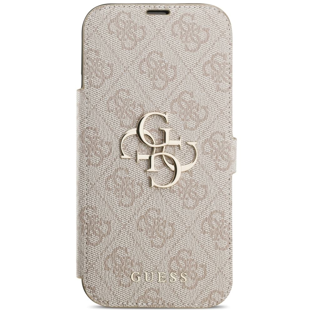 Guess Book 4G Metal Logo pouzdro iPhone 17 Pro Max růžové - náhled 4