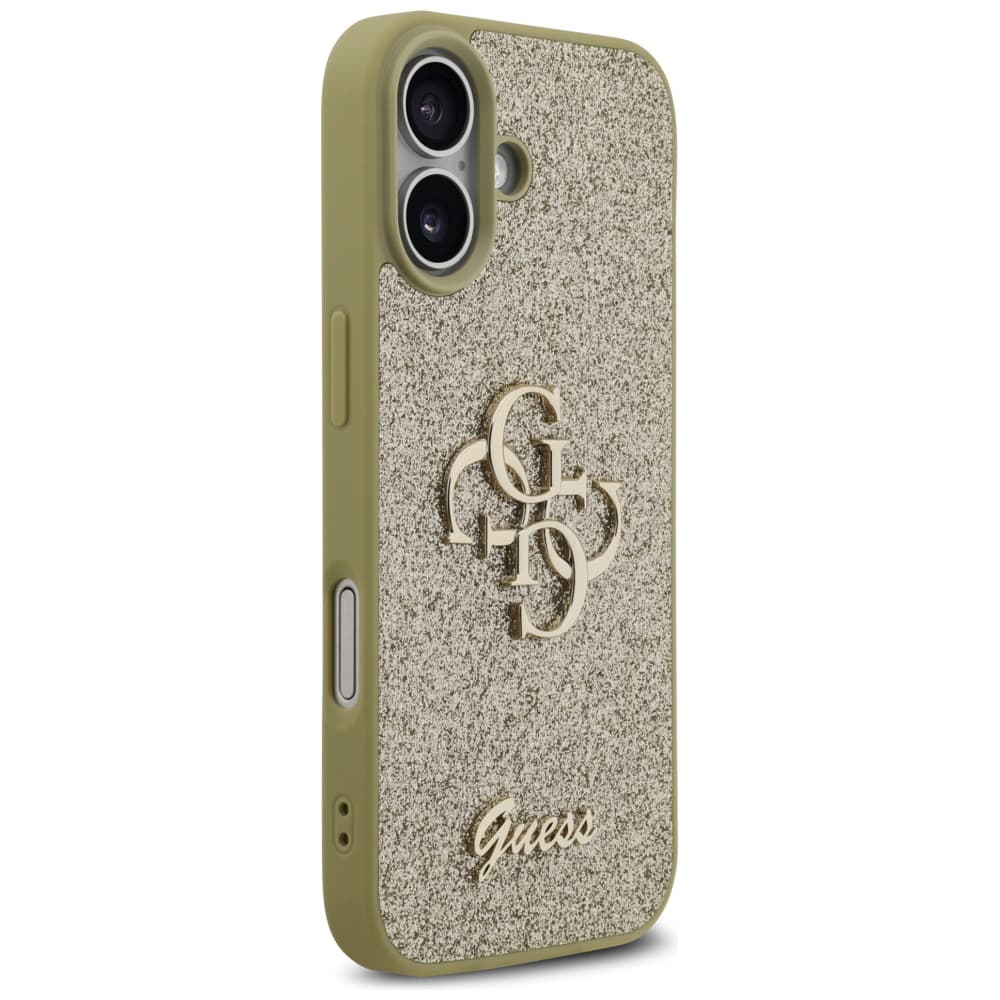 Guess Fixed Glitter Big 4G GUHCP17SHG4SGD iPhone 17 zlatá - náhled 4