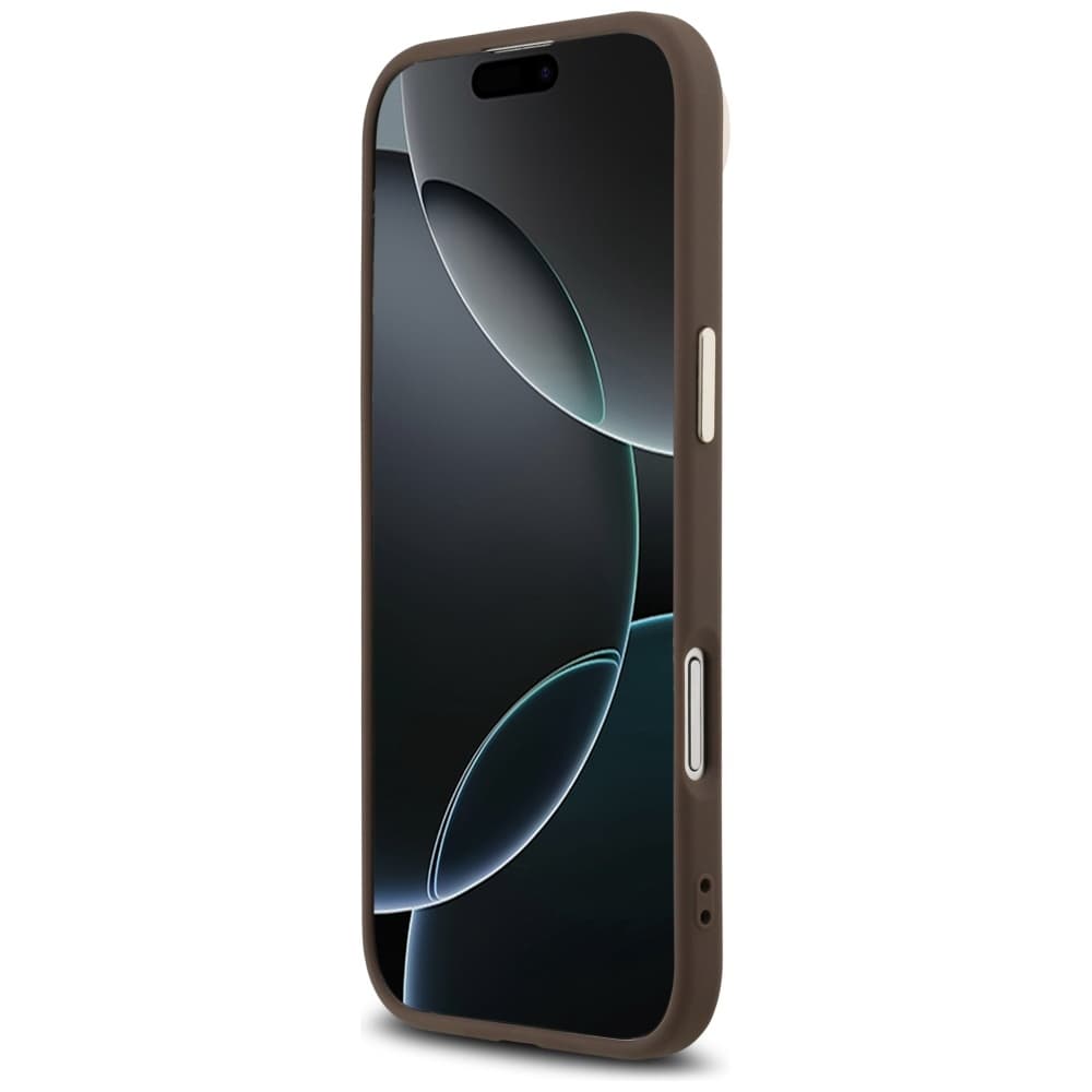 Guess Hardcase 4G Triangle Logo iPhone 17 Air Hnědá - náhled 4