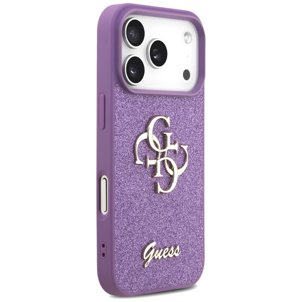 Guess Fixed Glitter Big 4G GUHCP17LHG4SGL iPhone 17 Pro lila - náhled 4