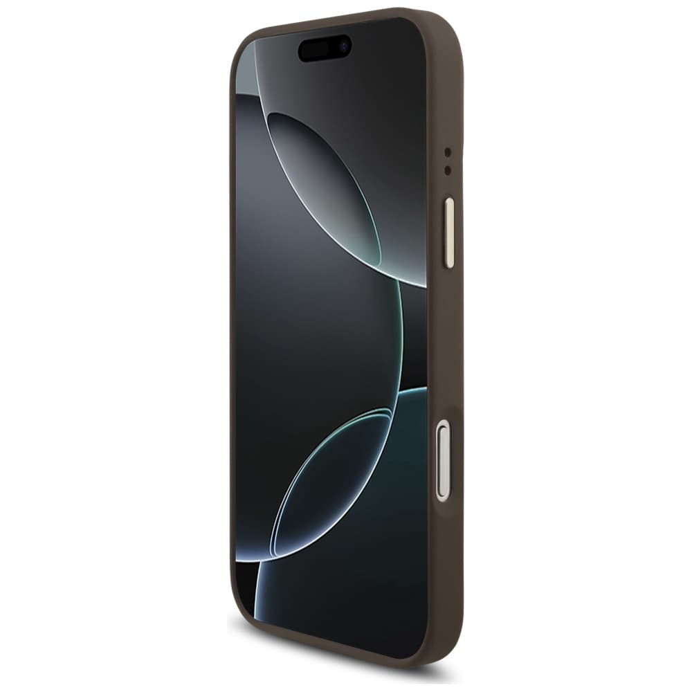 Guess Hardcase 4G Triangle Logo MagSafe iPhone 17 Pro Max hnědý - náhled 4