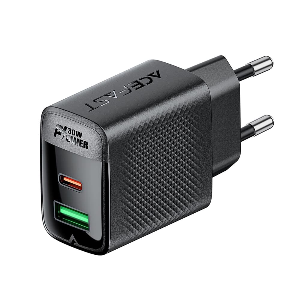 Nabíječka na zeď Acefast A98 GaN rychlé nabíjení USB Type-C 30W černá - náhled 4