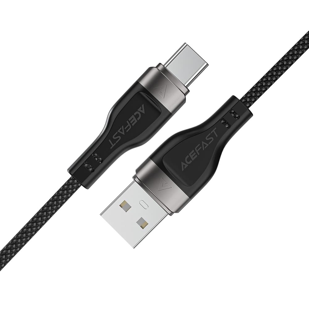 Acefast Data Cable C11-04 Magnetické navíjení Rychlé nabíjení USB na Type-C 3A Nastavitelná délka 1.2m černá - náhled 4
