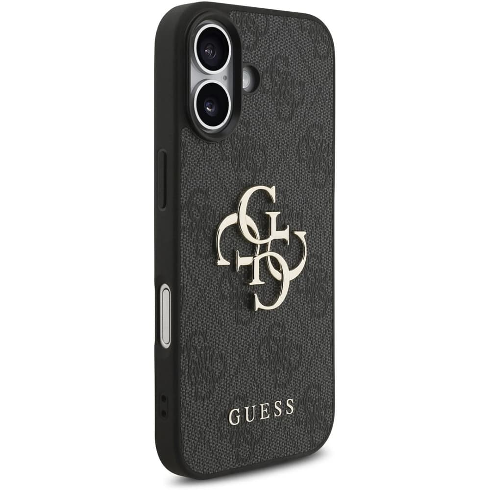 Guess Hardcase 4G Classic Logo s popruhem iPhone 17 černá - náhled 4