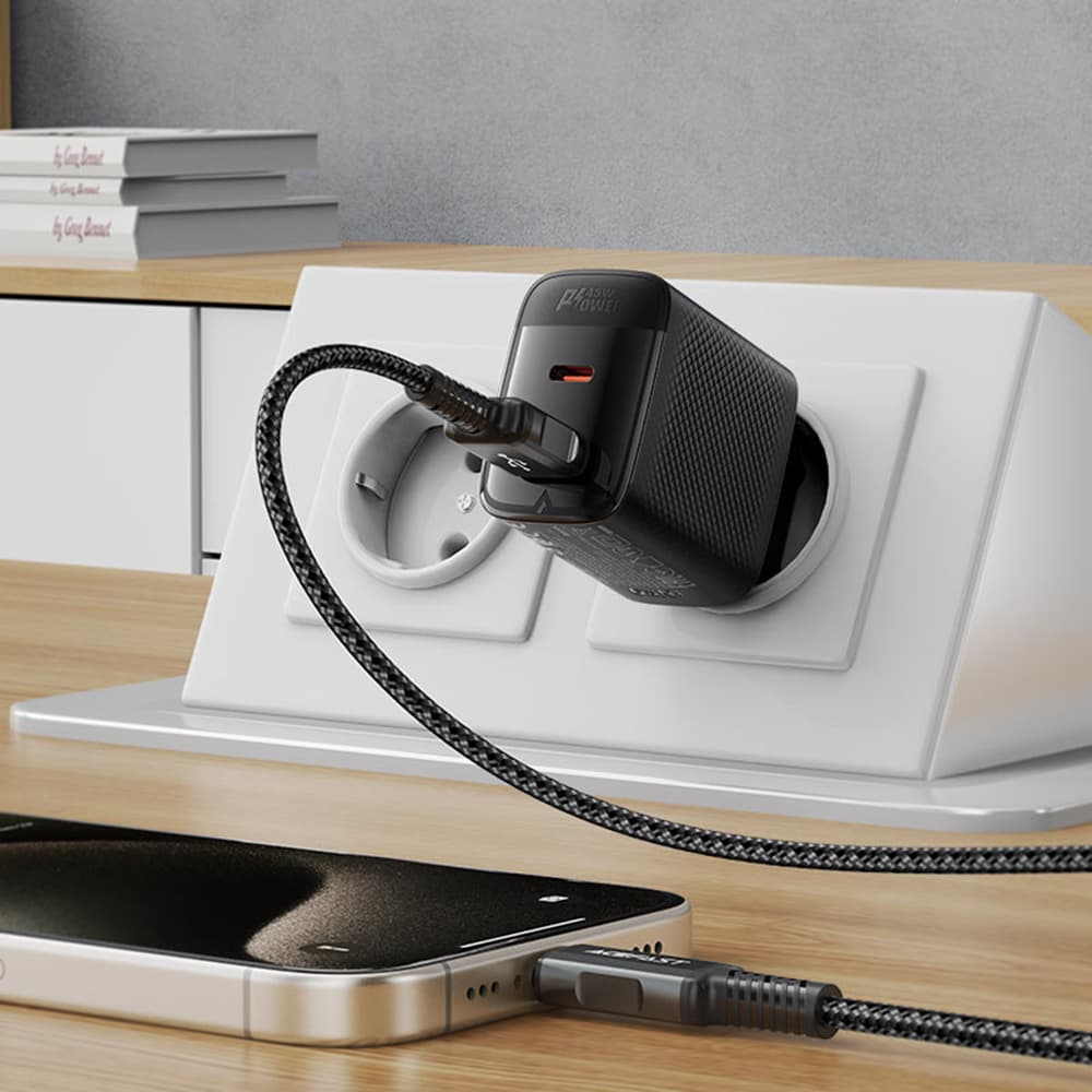 Nabíječka do zdi Acefast A106 GaN rychlé nabíjení Type-C USB 45W 3A černá - náhled 4