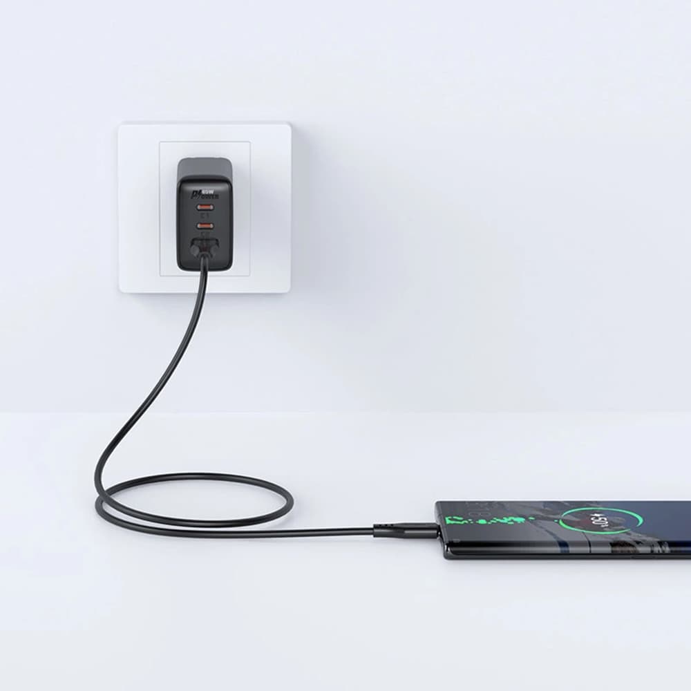 Acefast Datový kabel C3-03 USB na Type-C 60W 3A Rychlé nabíjení 1.2m bílý - náhled 4
