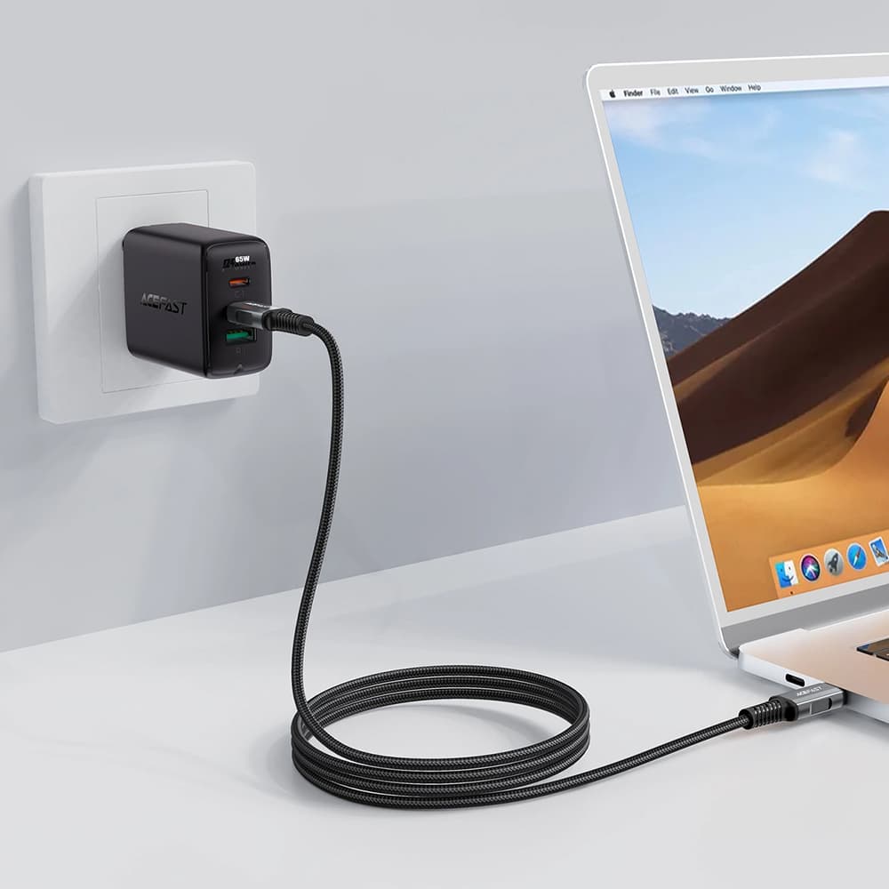 Acefast Data Cable C1-09 USB-C na USB-C 1m šedá černá - náhled 4