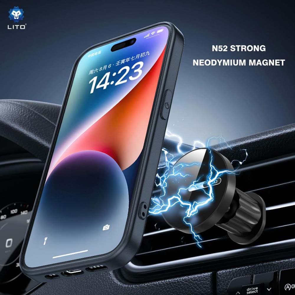 Lito Car Holder LT-W05 pro větrací otvor s magnetem černý - náhled 4
