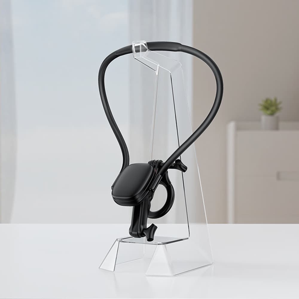 Acefast - držák telefonu na krk (E32) - magnetický úchyt pro GoPro, telefon, 360° nastavitelný, bezpečné uchycení, silné magnety - černý - náhled 4