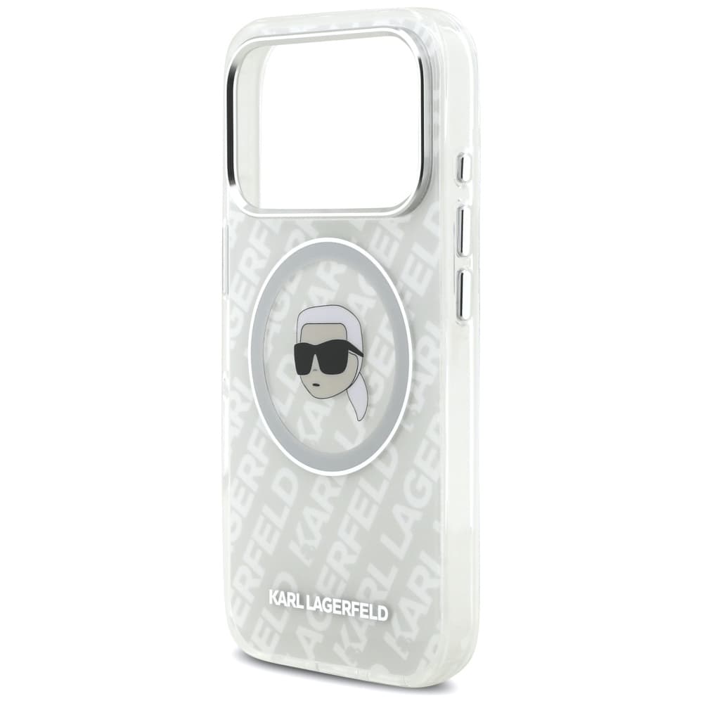 Karl Lagerfeld IML Karl Head Logo MagSafe iPhone 17 Pro šedý - náhled 4