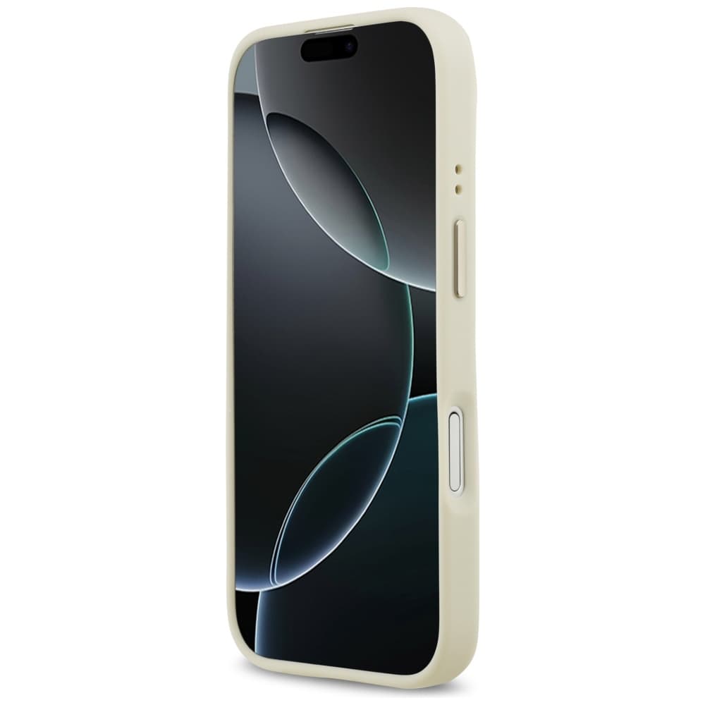 Guess Grained Strass Logo MagSafe pro iPhone 17 béžová - náhled 4
