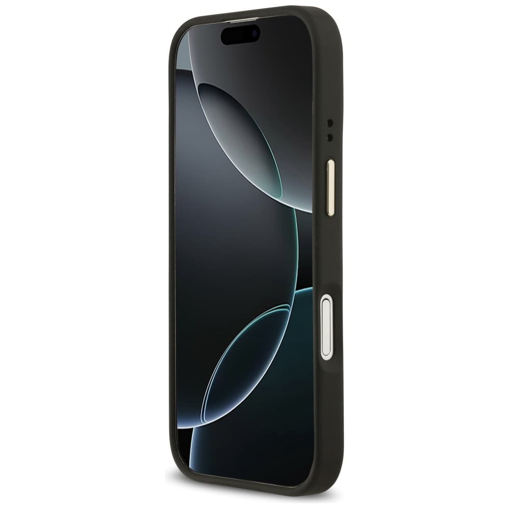Guess Grained Strass Logo MagSafe pro iPhone 17 černá - náhled 4