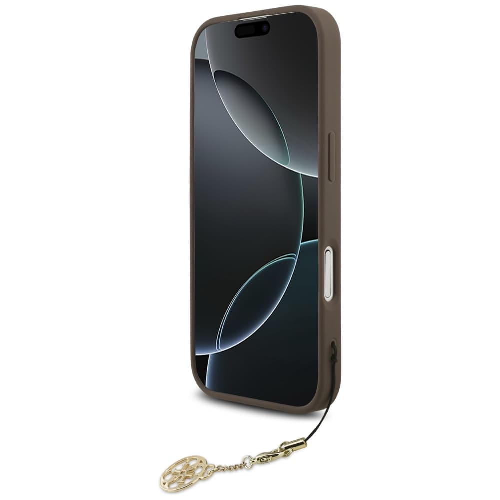Guess Hardcase 4G Charm Cradle MagSafe iPhone 17 Hnědá - náhled 4