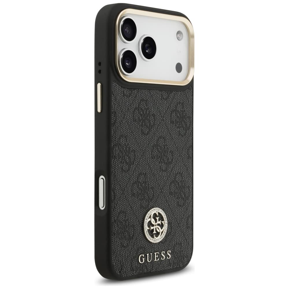 Guess Hardcase 4G Strass Logo MagSafe iPhone 17 Pro Max černý - náhled 4