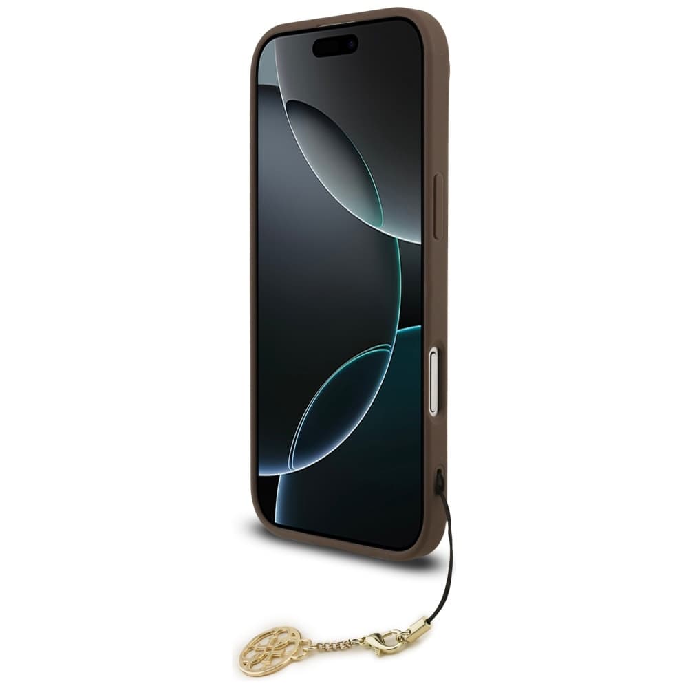 Guess Hardcase 4G Charm Cradle MagSafe iPhone 17 Air Hnědý - náhled 4
