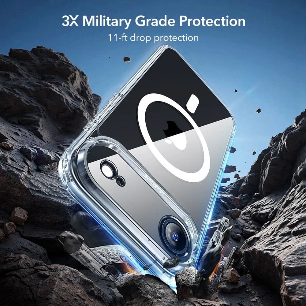 ESR Classic Hybrid HaloLock s ochranným sklem iPhone 17 Air průhledný - náhled 4