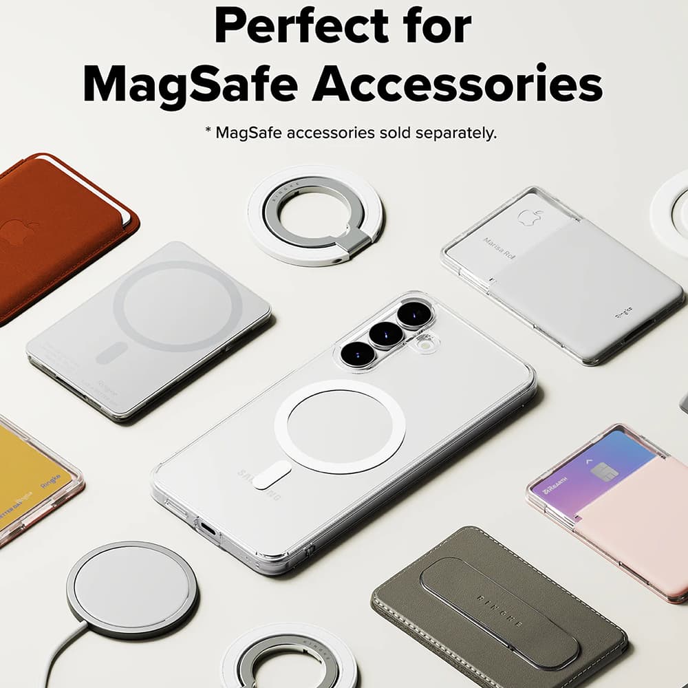 Kryt Ringke Fusion MagSafe pro Samsung Galaxy S25 FE čirý - náhled 4