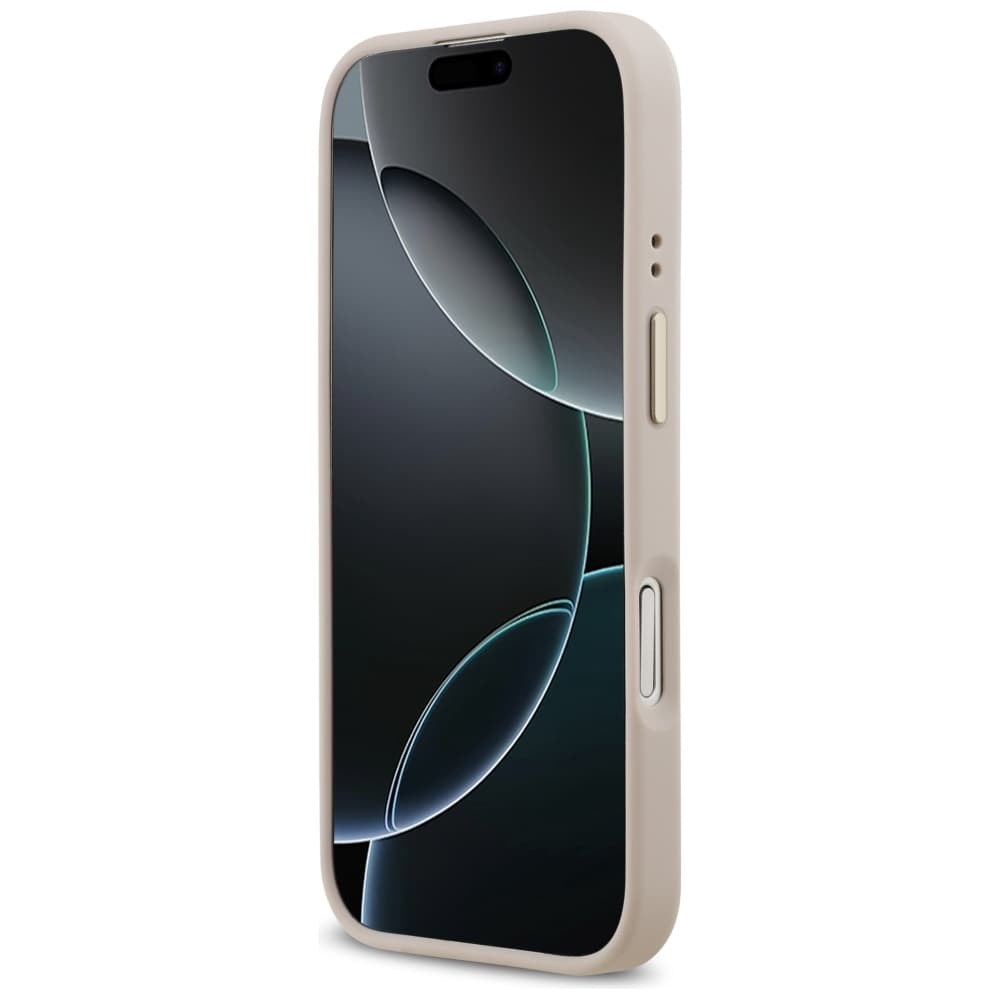 Guess Hardcase 4G Logo Plate MagSafe iPhone 17 Růžová - náhled 4
