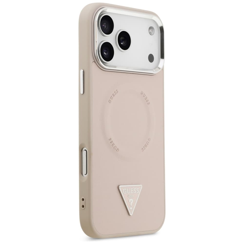 Guess Hardcase Triangle Logo MagSafe iPhone 17 Pro Max růžová - náhled 4