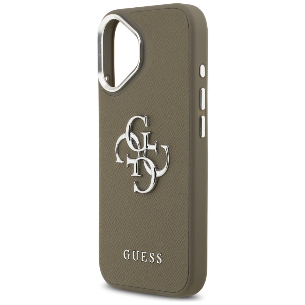 Guess Hardcase Grained Big 4G Classic Logo iPhone 17 Hnědá - náhled 4