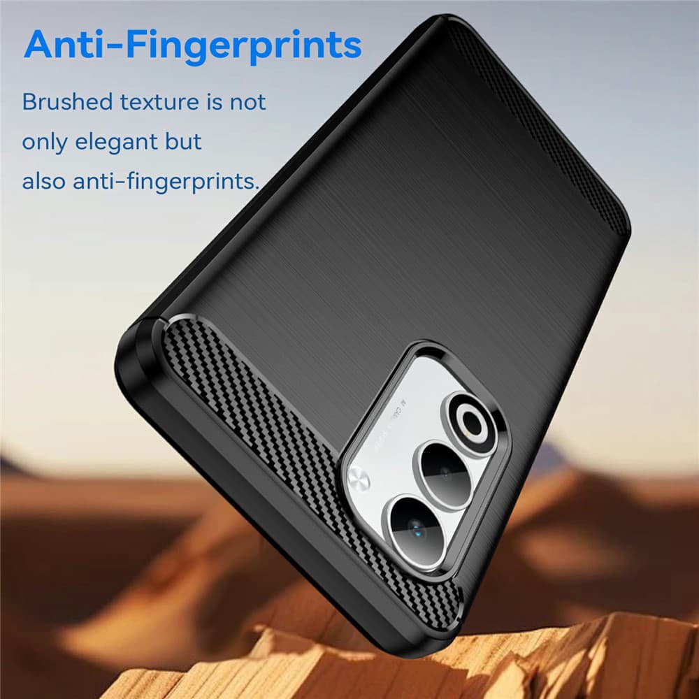 Techsuit Carbon Silicone pro Oppo A5 4G A5 5G černá - náhled 4