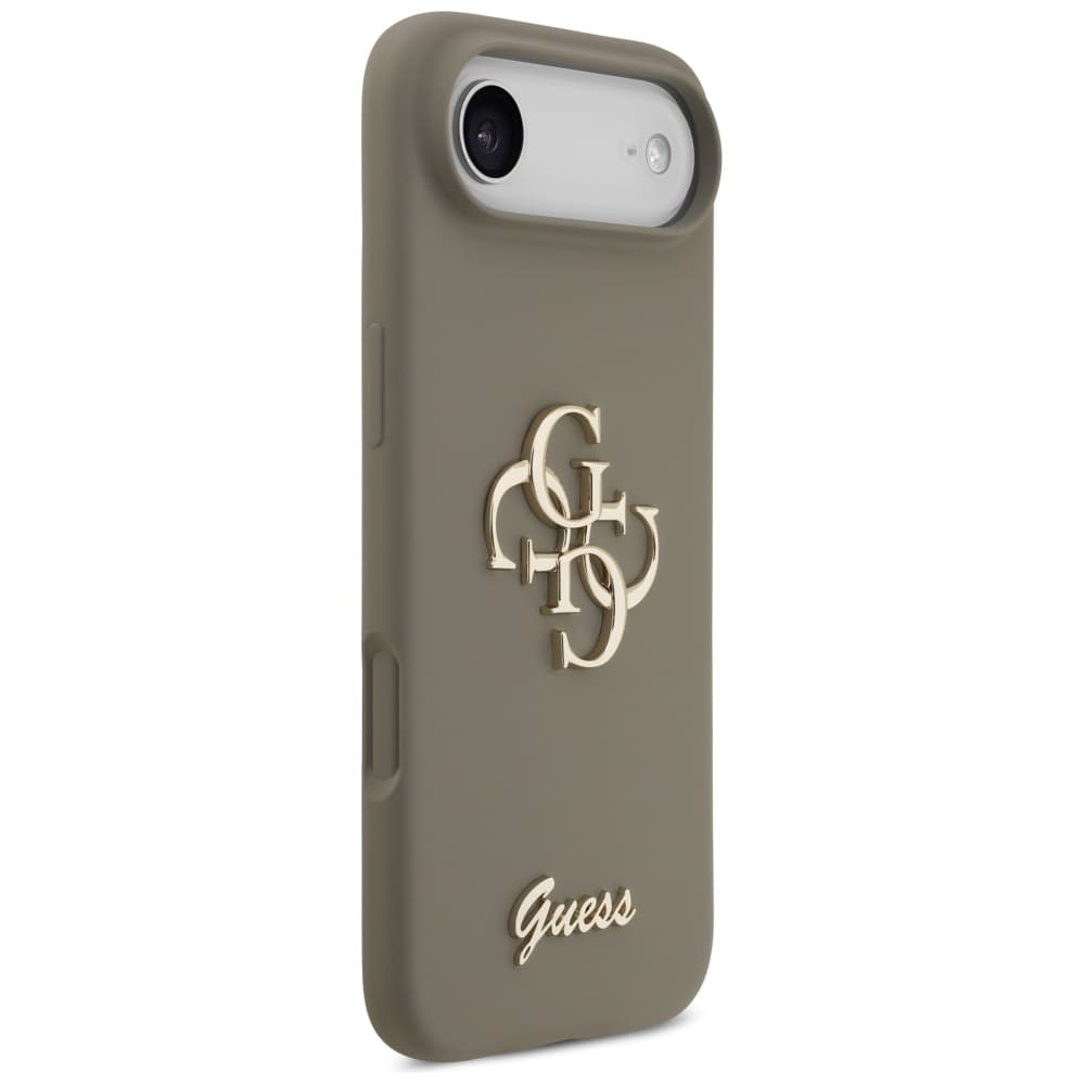 Guess - Silicone Big 4G Script - iPhone 17 Air - hnědá - náhled 4