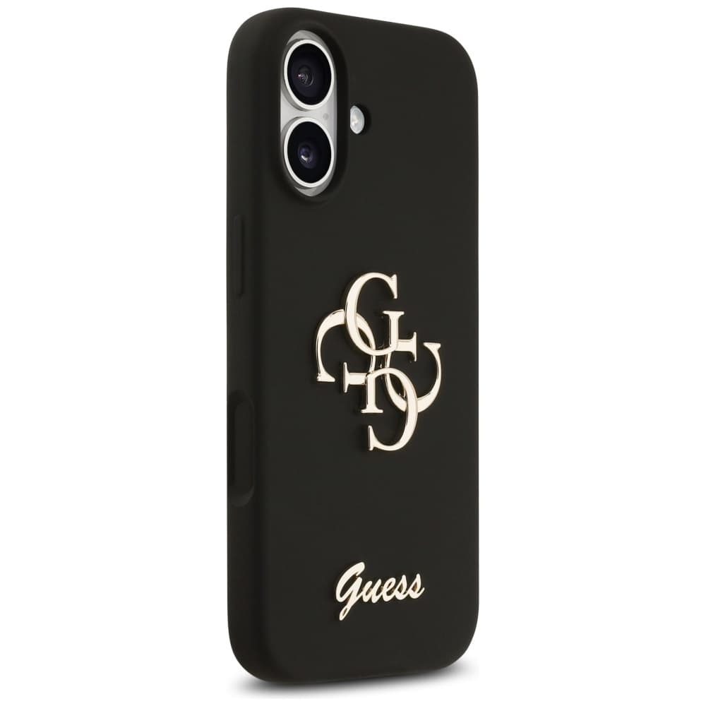 Guess Silicone Big 4G Script GUHCP17SSC4GSMK iPhone 17 černá - náhled 4