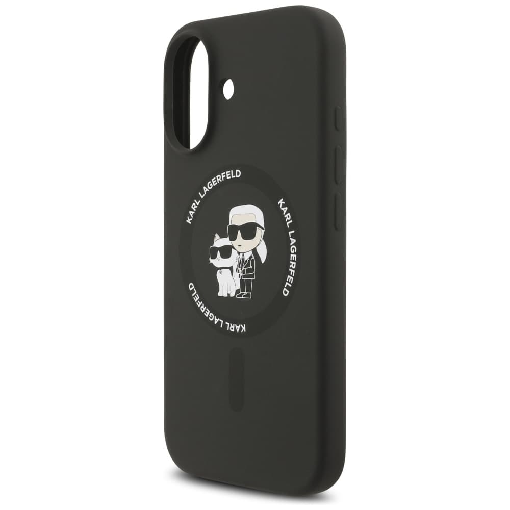 Karl Lagerfeld Silicone KC Body Ring MagSafe iPhone 17 černý - náhled 4