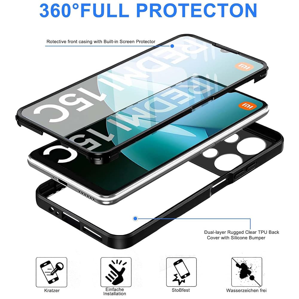 Techsuit ColorVerse 360 Series + Ochranná fólie Xiaomi Redmi 15C 4G/5G Růžová - náhled 4