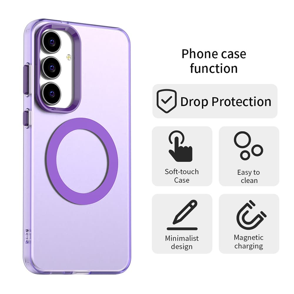 Techsuit CandyCase MagSafe pro Samsung Galaxy S25 FE fialová - náhled 4