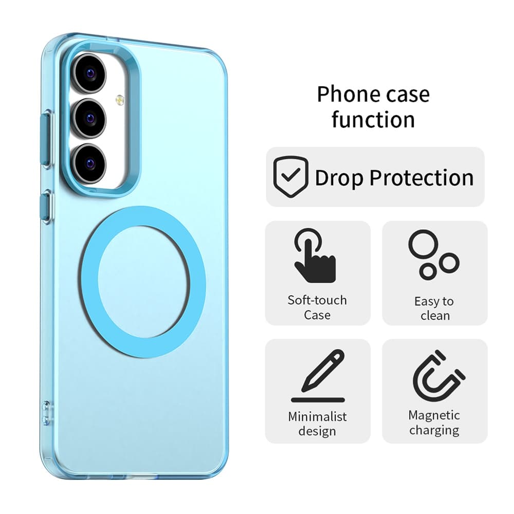 Techsuit CandyCase MagSafe pro Samsung Galaxy S25 FE modrý - náhled 4