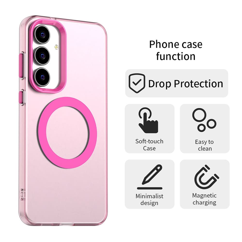 Techsuit CandyCase MagSafe pro Samsung Galaxy S25 FE růžová - náhled 4