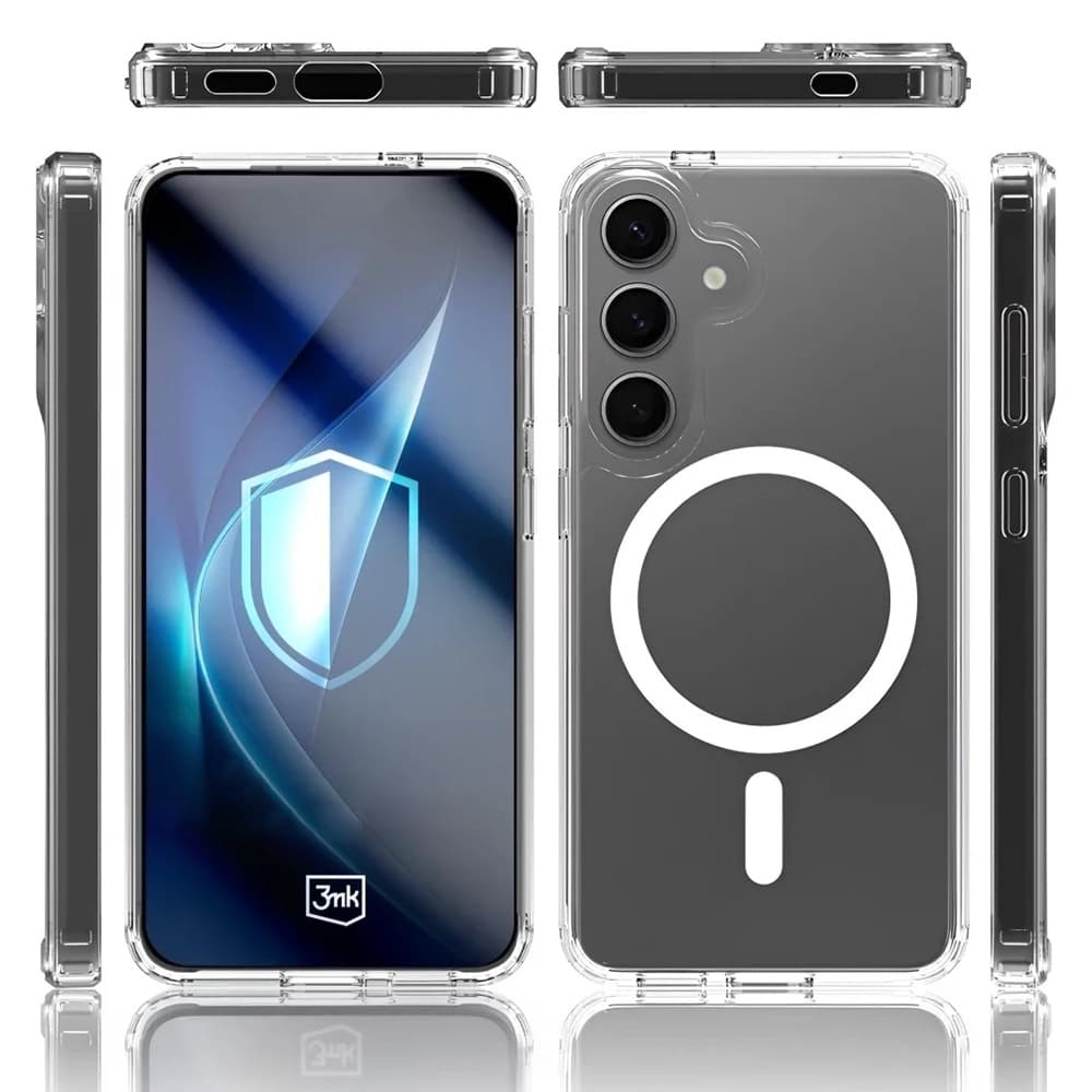3mk Armor MagCase Samsung Galaxy S25 S24 Průhledný - náhled 4