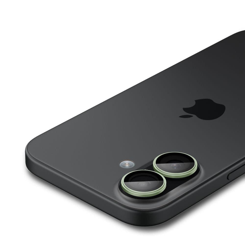 Spigen Optik.tR EZ Fit Pro sklo na kameru (2 ks) iPhone 17/16 Plus/16 zelená - náhled 4