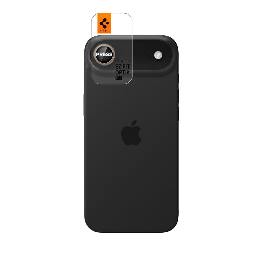 Spigen Optik.tR EZ Fit Pro sklo na kameru (2 ks) iPhone 17 Air zlatá - náhled 4
