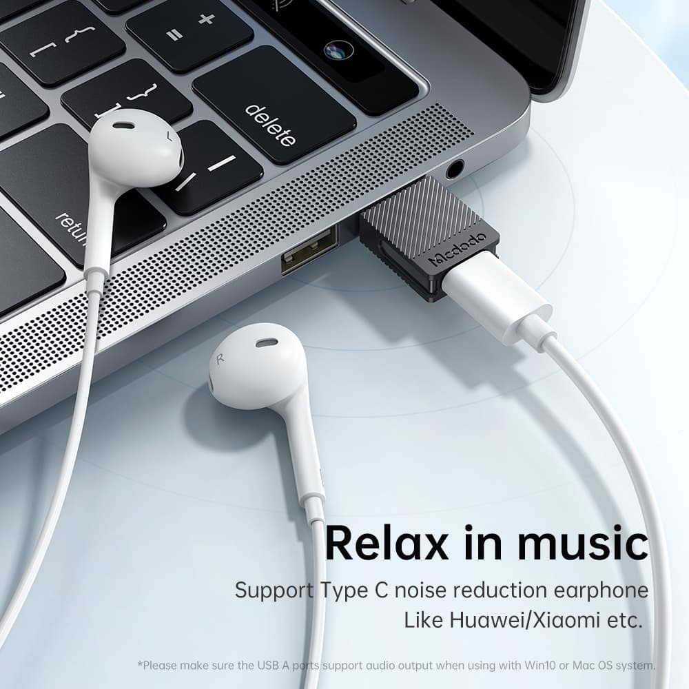 Mcdodo - OTG adaptér (OT-6970) - převodník USB-C na USB 3.0, ultrarychlá synchronizace dat, TPE, 5A - černý - náhled 4