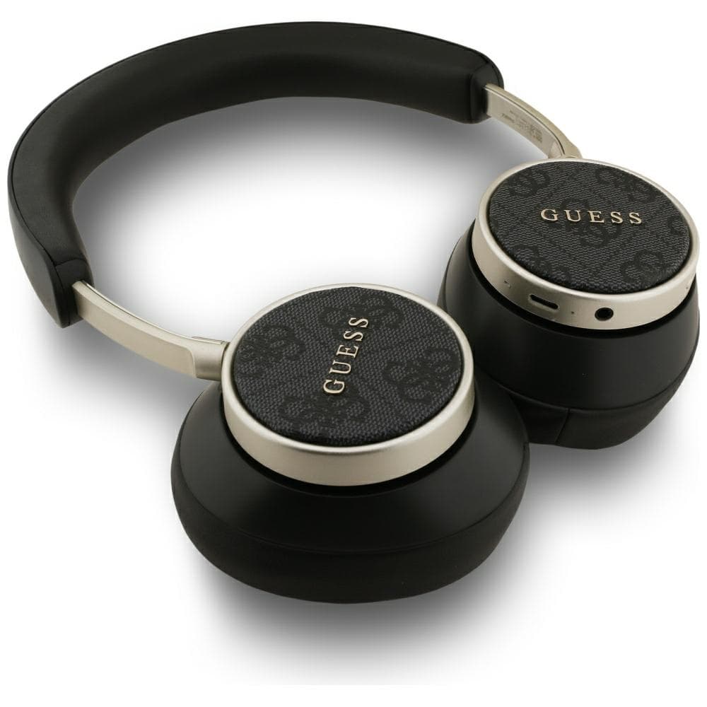 Guess Wireless Headphones 4G Classic Logo Bluetooth ANC On-ear Eco Leather černá - náhled 4