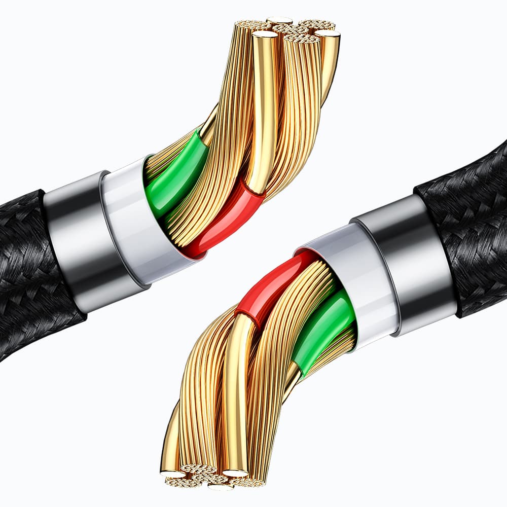 Mcdodo – datový kabel (CA-1070) – USB 2.0 na micro-USB, s digitálním displejem, nylonové opletení, hliníková slitina, 3A, 1,2m – černý - náhled 4