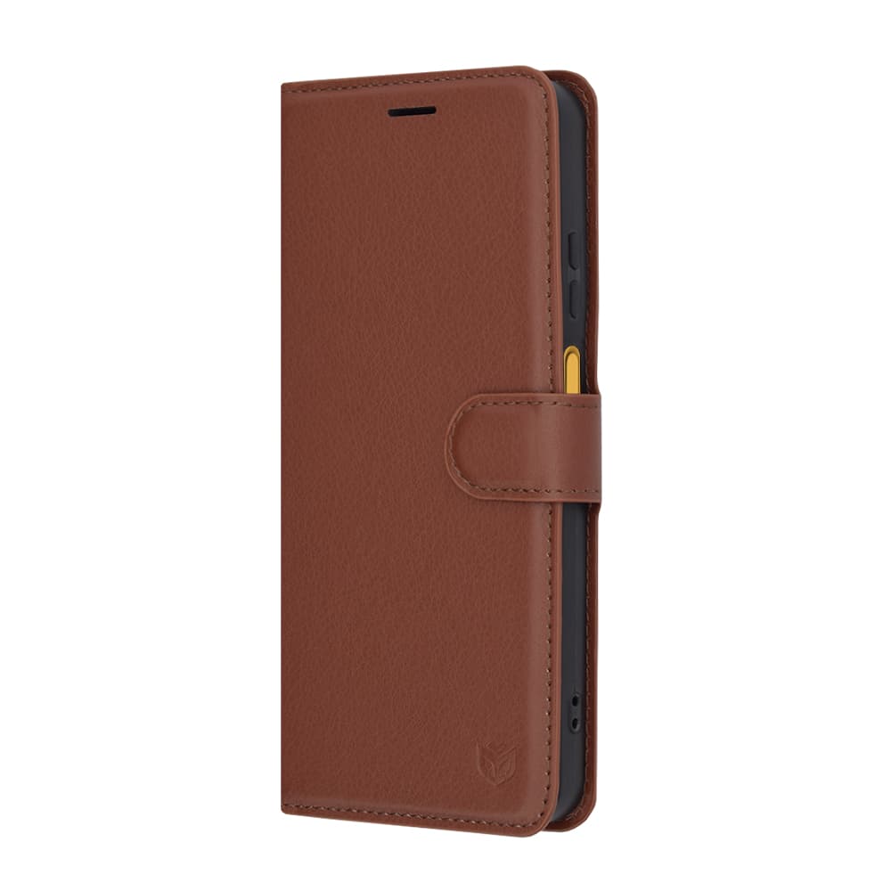 Techsuit kožené pouzdro Motorola Moto G15 G15 Power hnědé - náhled 4