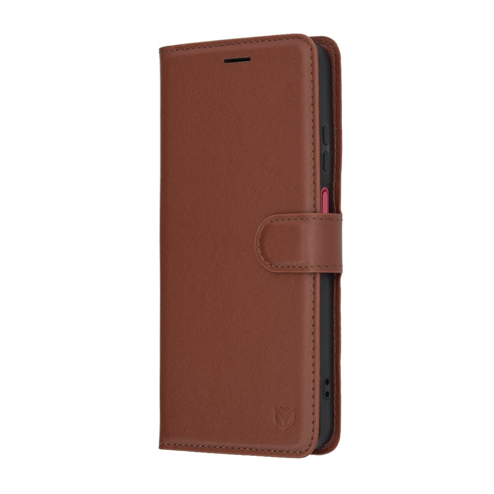 Pouzdro Techsuit kožené pro Motorola Moto G05 E15 hnědé - náhled 4