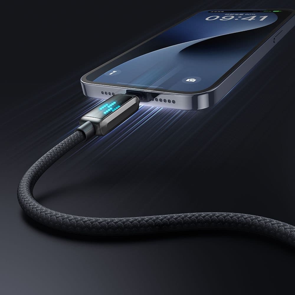 Mcdodo – datový kabel (CA-2630) – USB-C na Lightning, 36W, LED displej, rychlé nabíjení PD, 1,2m – černý - náhled 4