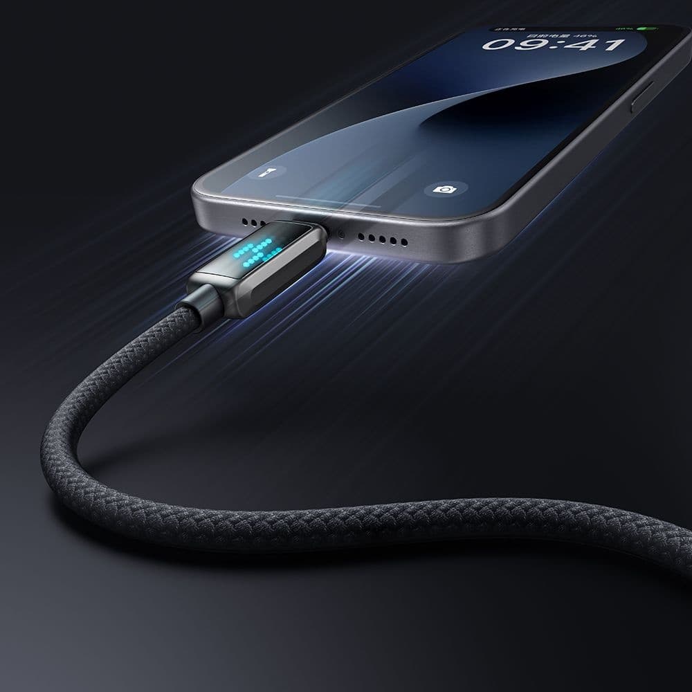 Mcdodo – datový kabel (CA-4250) – USB-C na USB-C, 100W, LED displej, rychlé nabíjení PD, 1,2m – černý - náhled 4