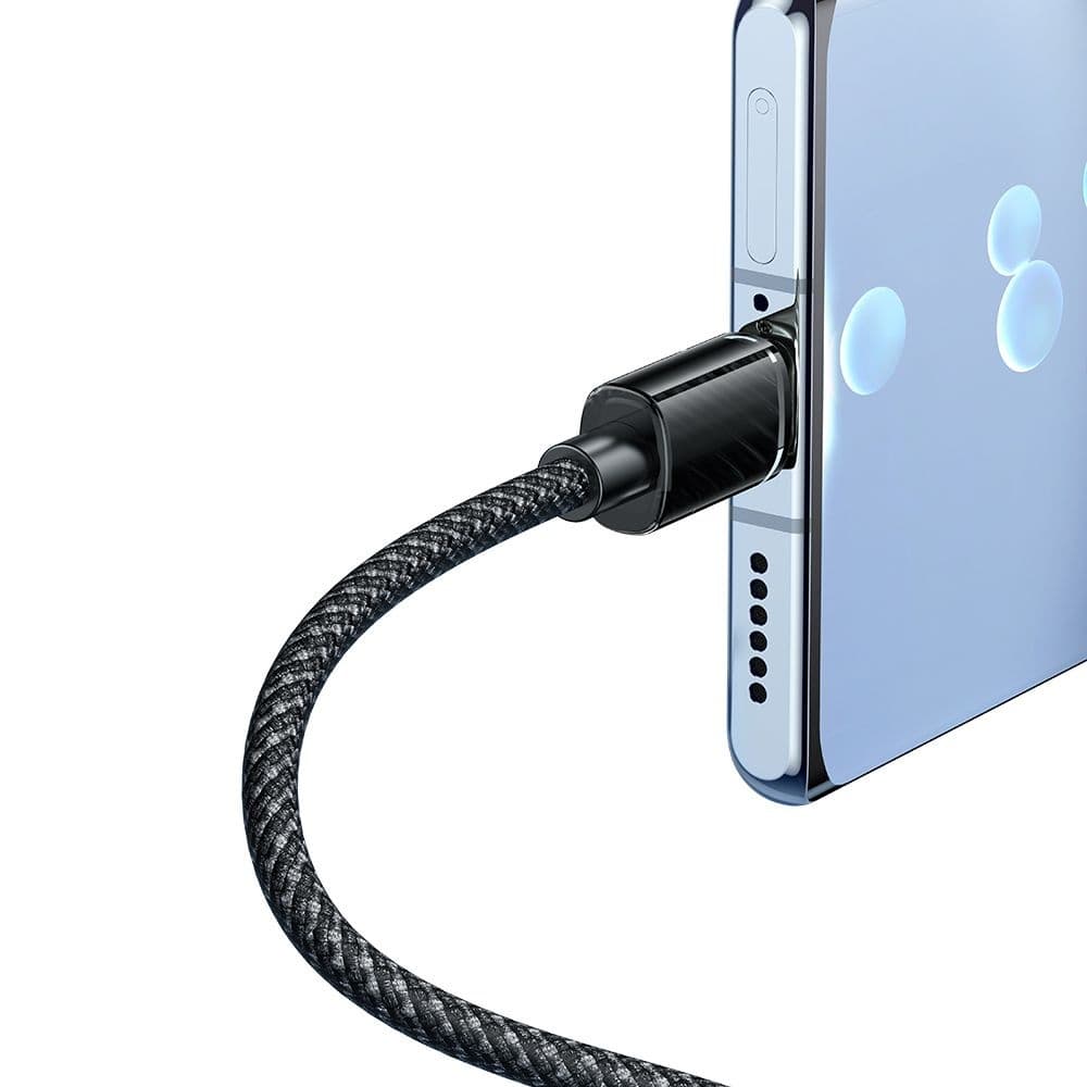 Mcdodo – datový kabel (CA-3670) – Type-C na Type-C, transparentní design, 100W, 5A, 1,2m – černý - náhled 4
