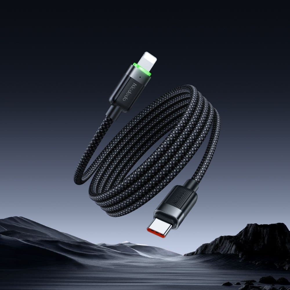 Mcdodo – datový kabel samonavíjecí série (CA-2010) – USB-C na Lightning, 36W, 1.2m – černý - náhled 4