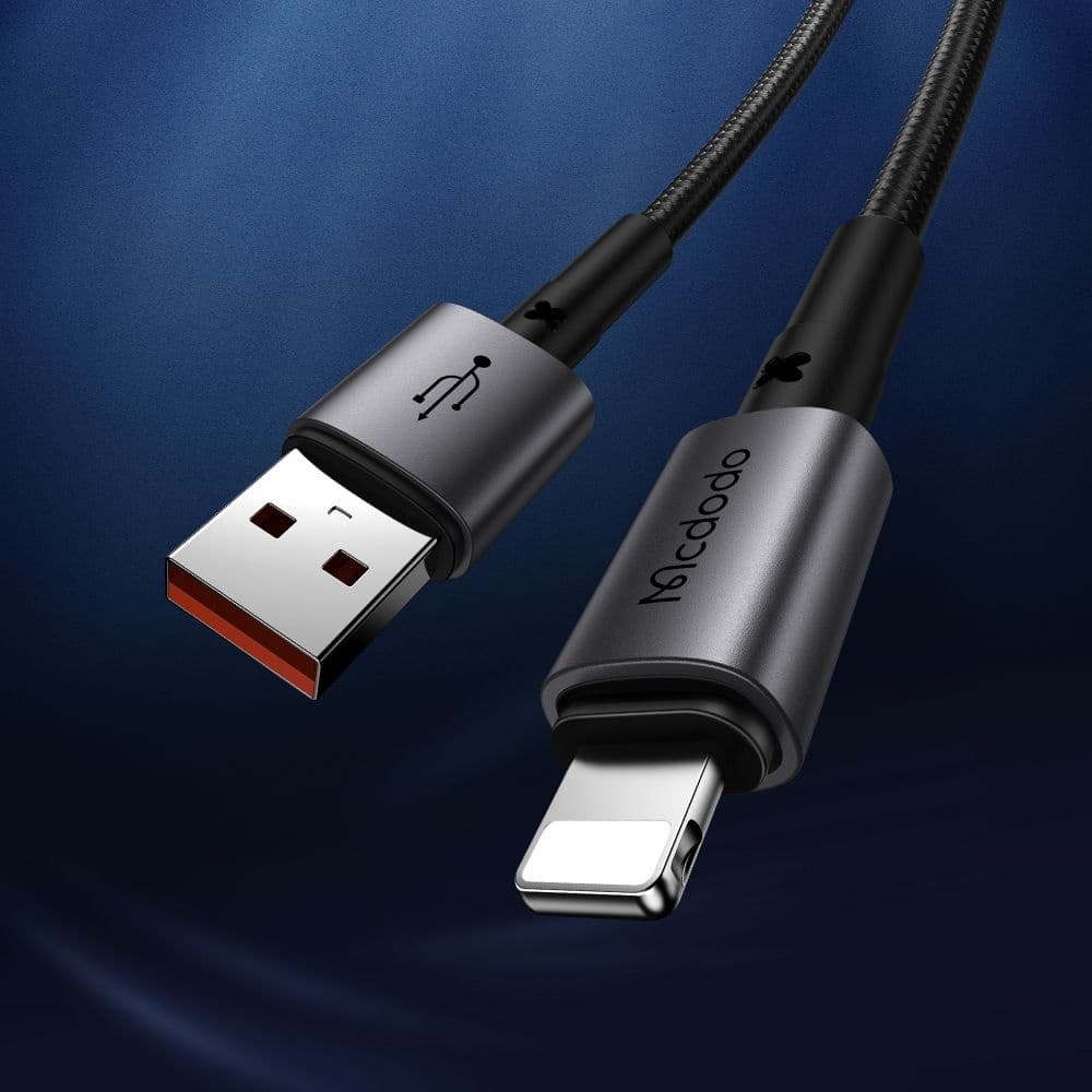 Mcdodo – datový kabel (CA-3580) – Lightning na USB-A, 3A, 1,2m – černý - náhled 4