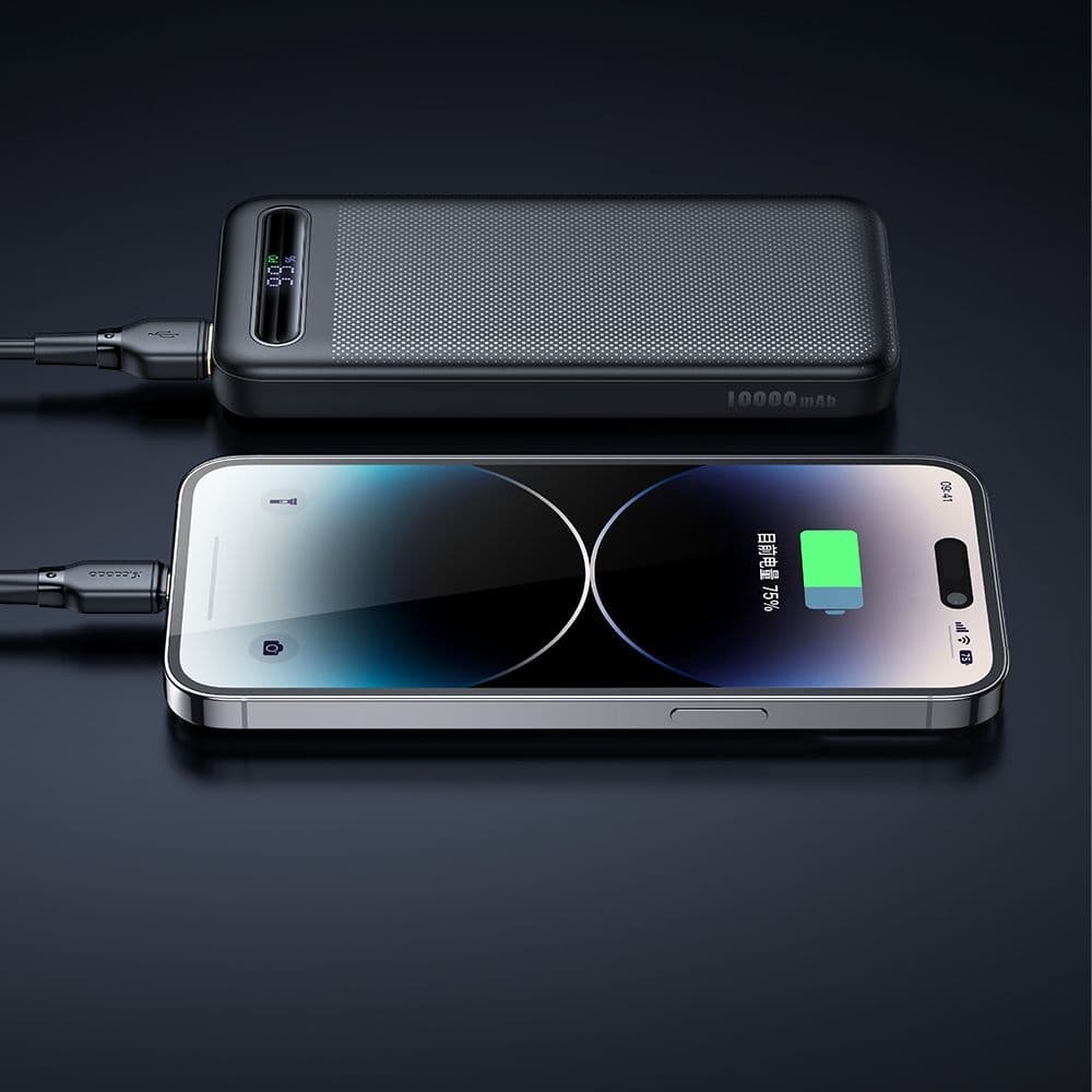 Mcdodo - Power Bank Star Series (MC-3881) - Type-C + 2x USB, 10000mAh, 22.5W, digitální displej - černá - náhled 4