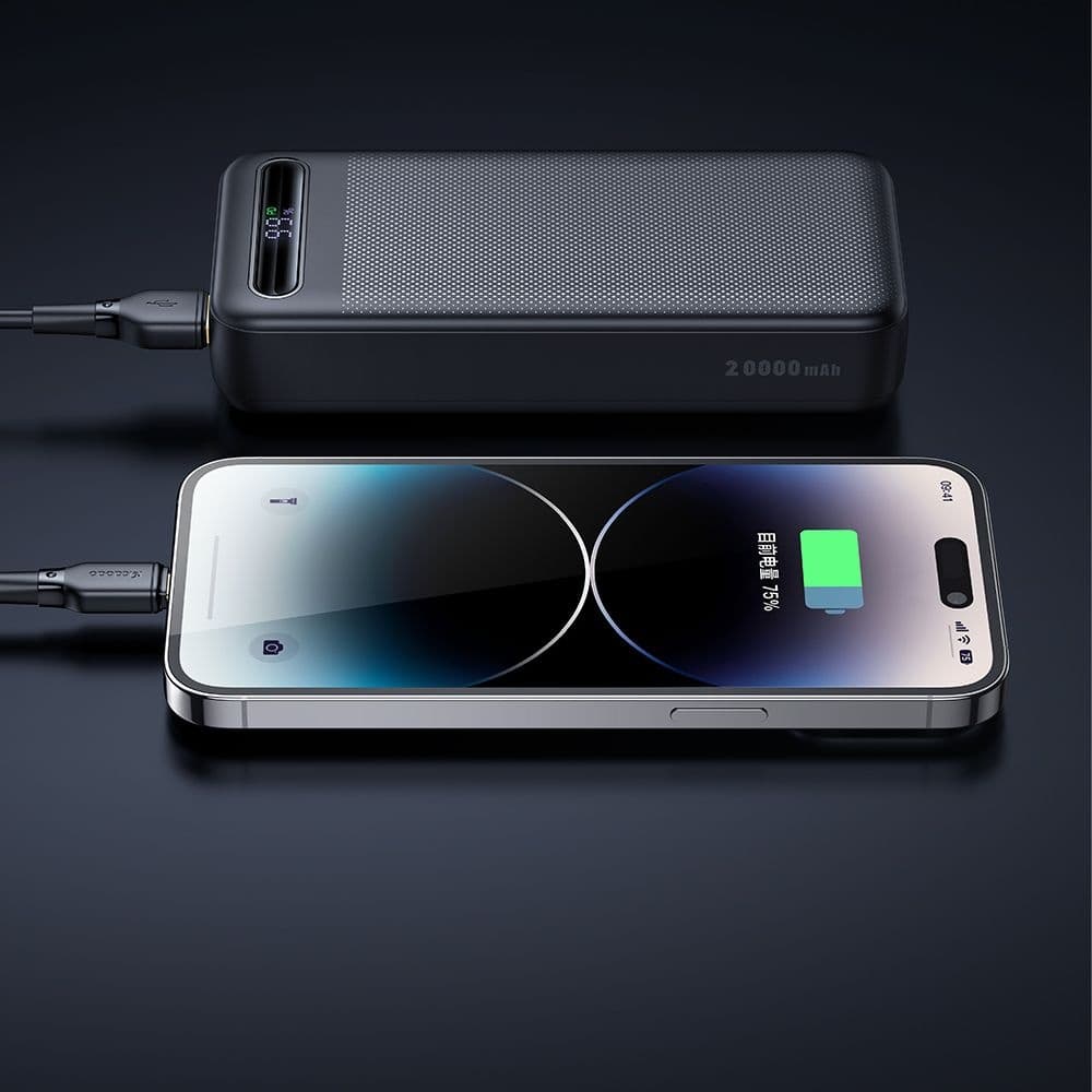 Mcdodo – Power banka Star Series (MC-3891) – USB-C + 2x USB, 20000mAh, 22.5W, digitální displej – černá - náhled 4