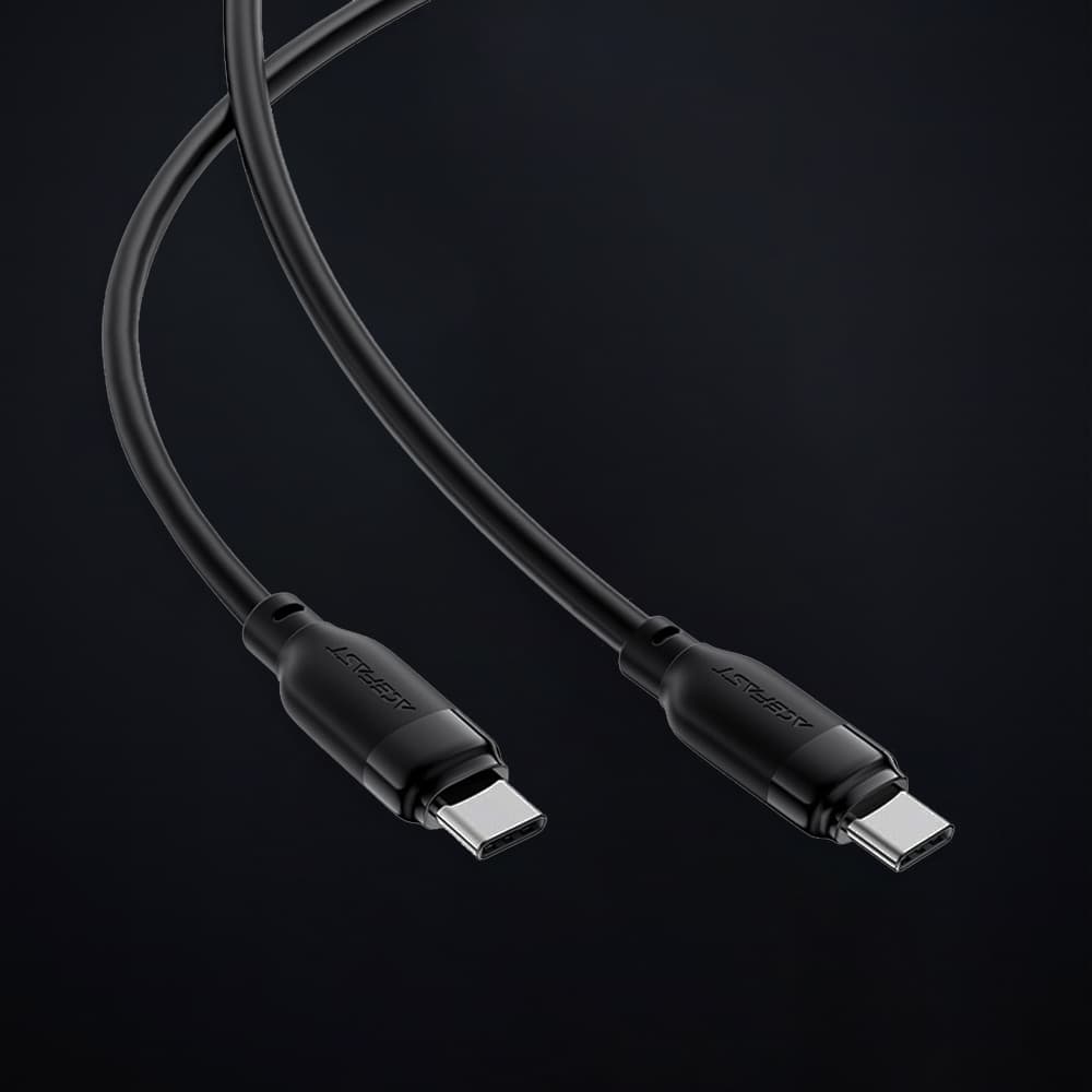 Acefast Datový kabel C16-03 Rychlonabíjecí Type-C na Type-C 60W 3A 1.2m černý - náhled 4